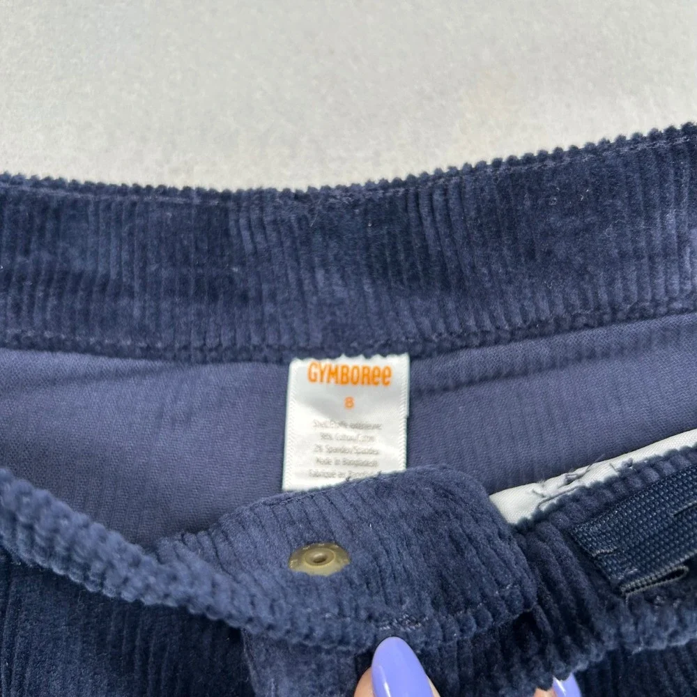 Gymboree Boys Corduroy Pants Navy‎ Blue Size 8 Tidal Stretch Cotton 3043082 NWT